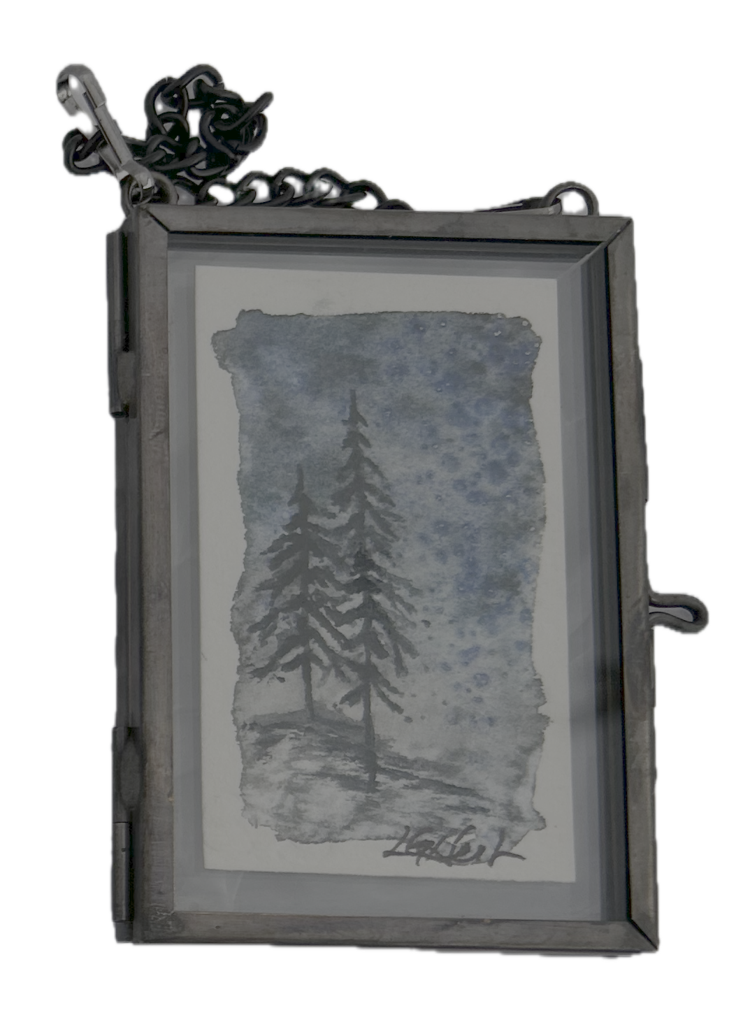 Winter Treescape - Hanging 2x3 Original
