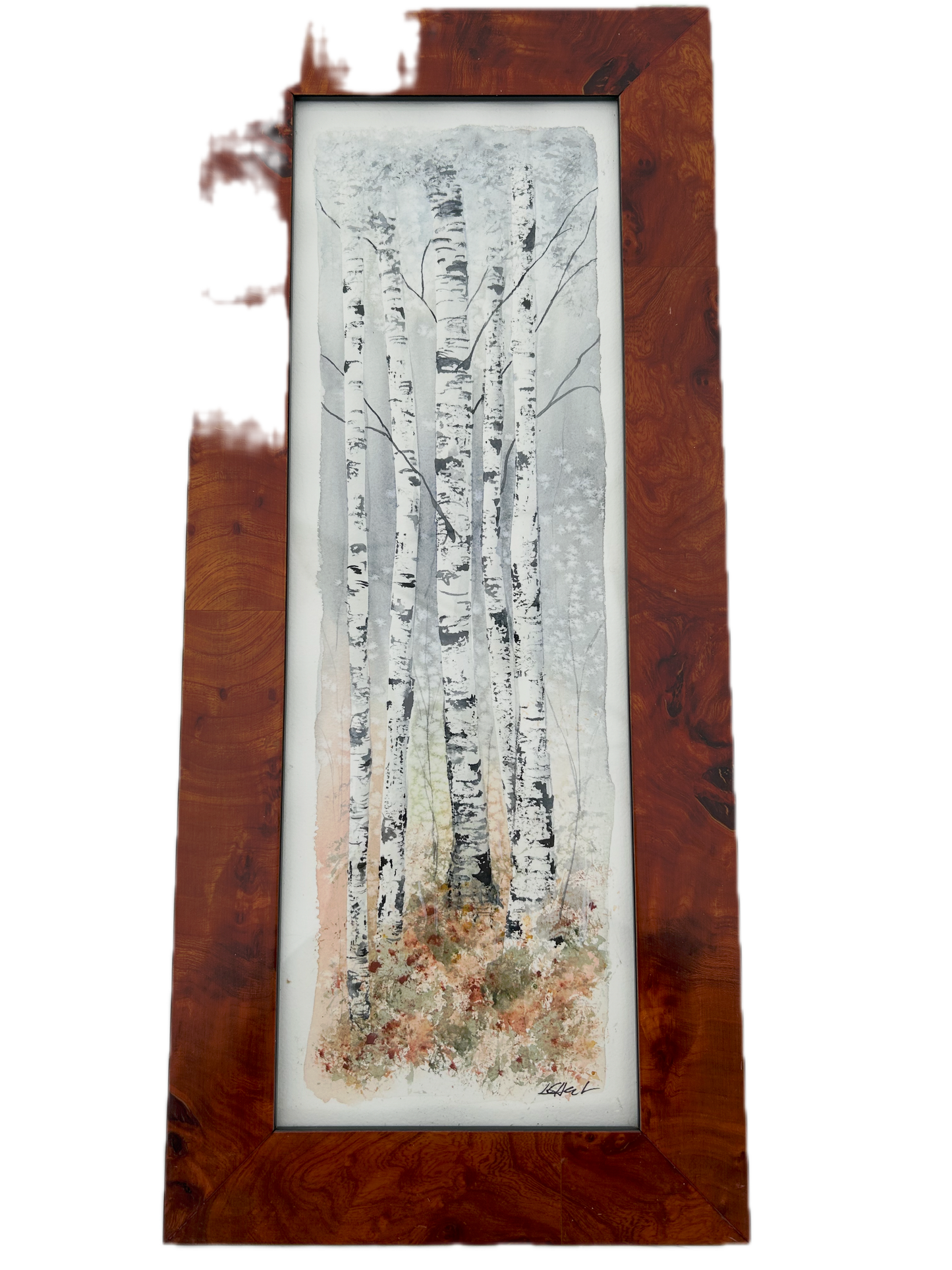 Birch Trees - 14x5 Original Painting