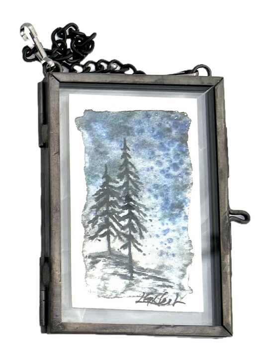Winter Treescape - Hanging 2x3 Original